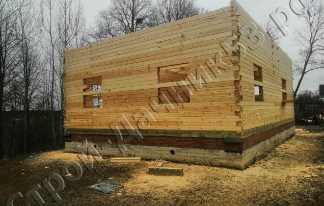 4 Брусовой дом 8×11, 176 м², Калужская область, Боровский район, Деревня Бердовка (1)